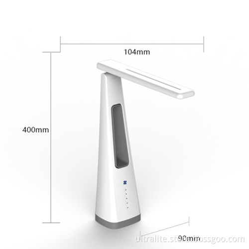 New LED Desk Lamp With Bladeless Fan Foldable Flexible Table Lamp With USB Charging